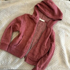 3T Thread and Thought Zip Up Sweater with Hood